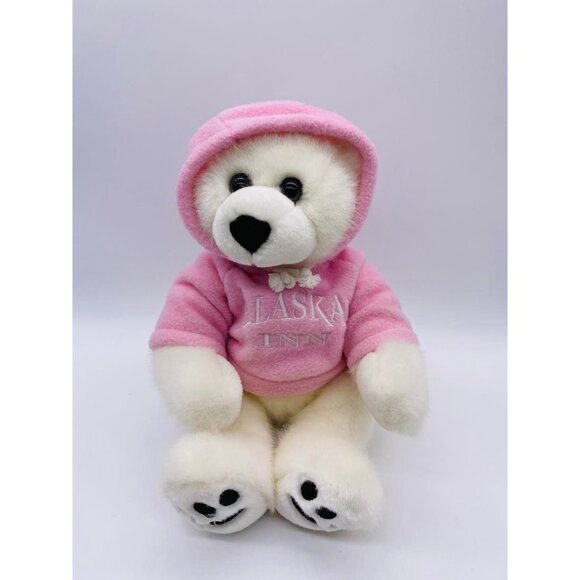 Alaskan Inn Plush Teddy Bear Pink Hoodie Cuddlebears Boo by Stuffed Animal House - Picture 2 of 7